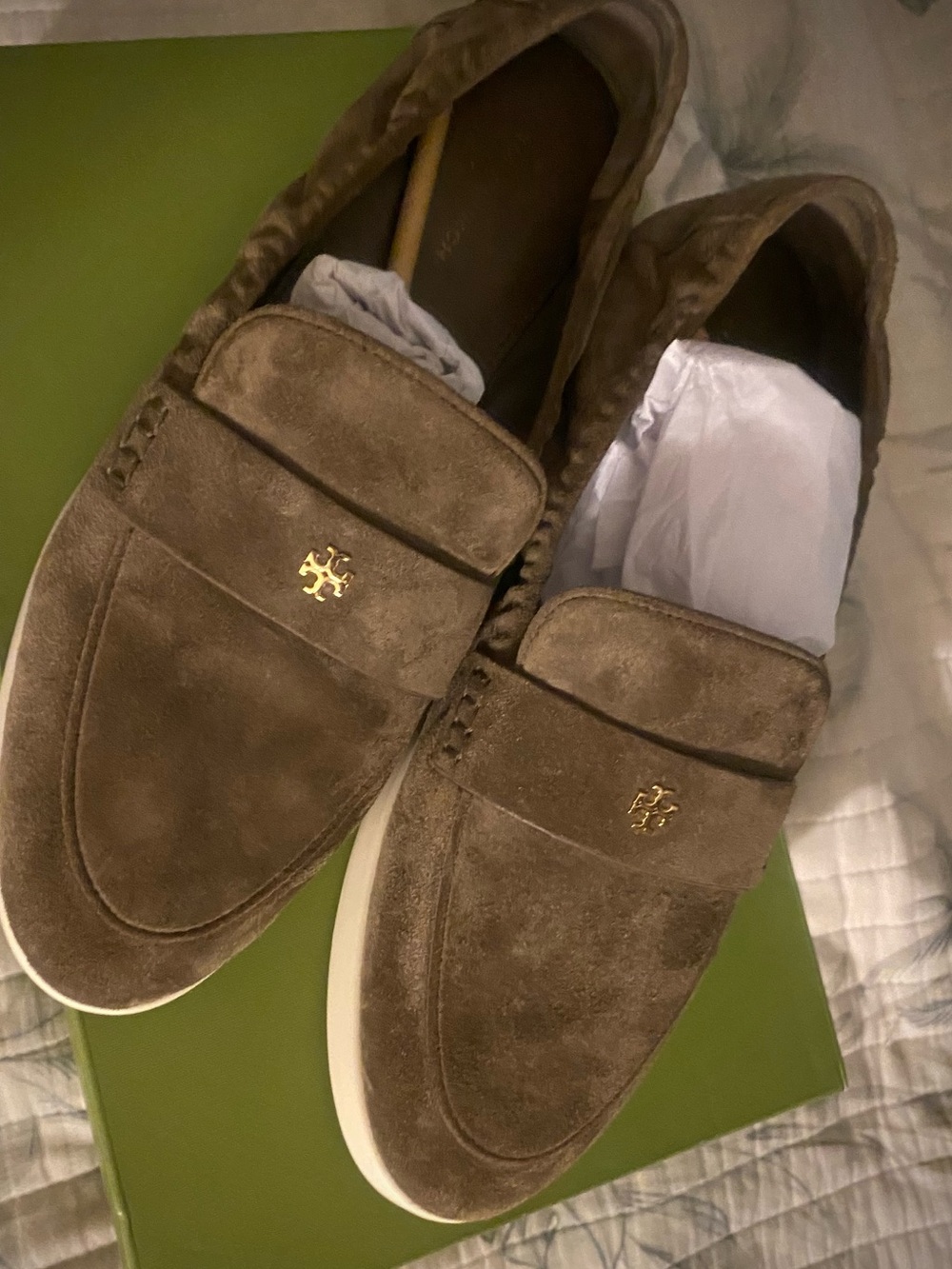 Tory Burch Ballet Sport Loafer in Toasted Sesame Size 8.5c - Picture 4 of 13